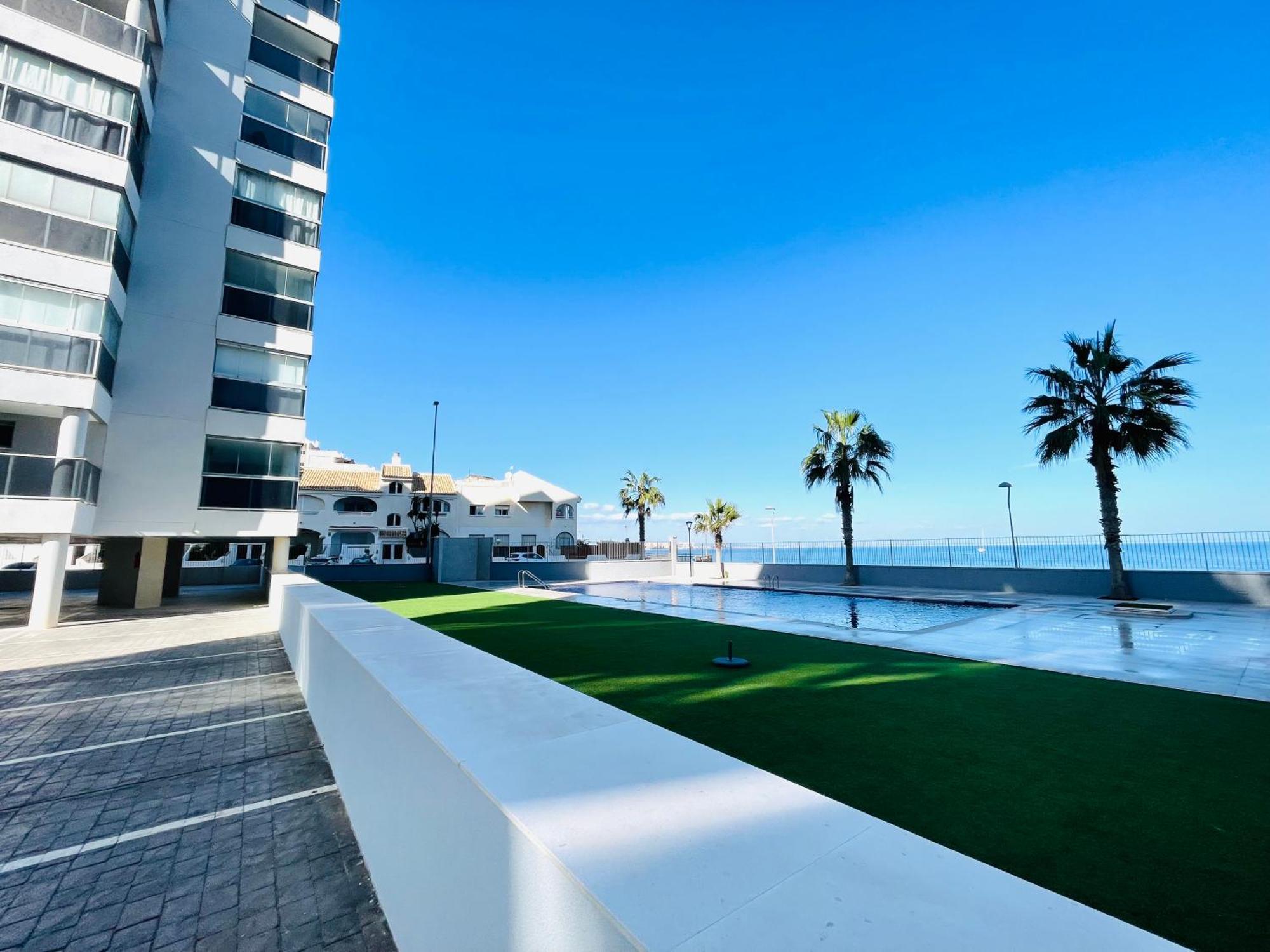 Apartamento Apartamento En Primera Linea Con Vistas A La Playa Ensenada Del Esparto Del Residencial Vina Del Mar La Manga del Mar Menor Exterior foto